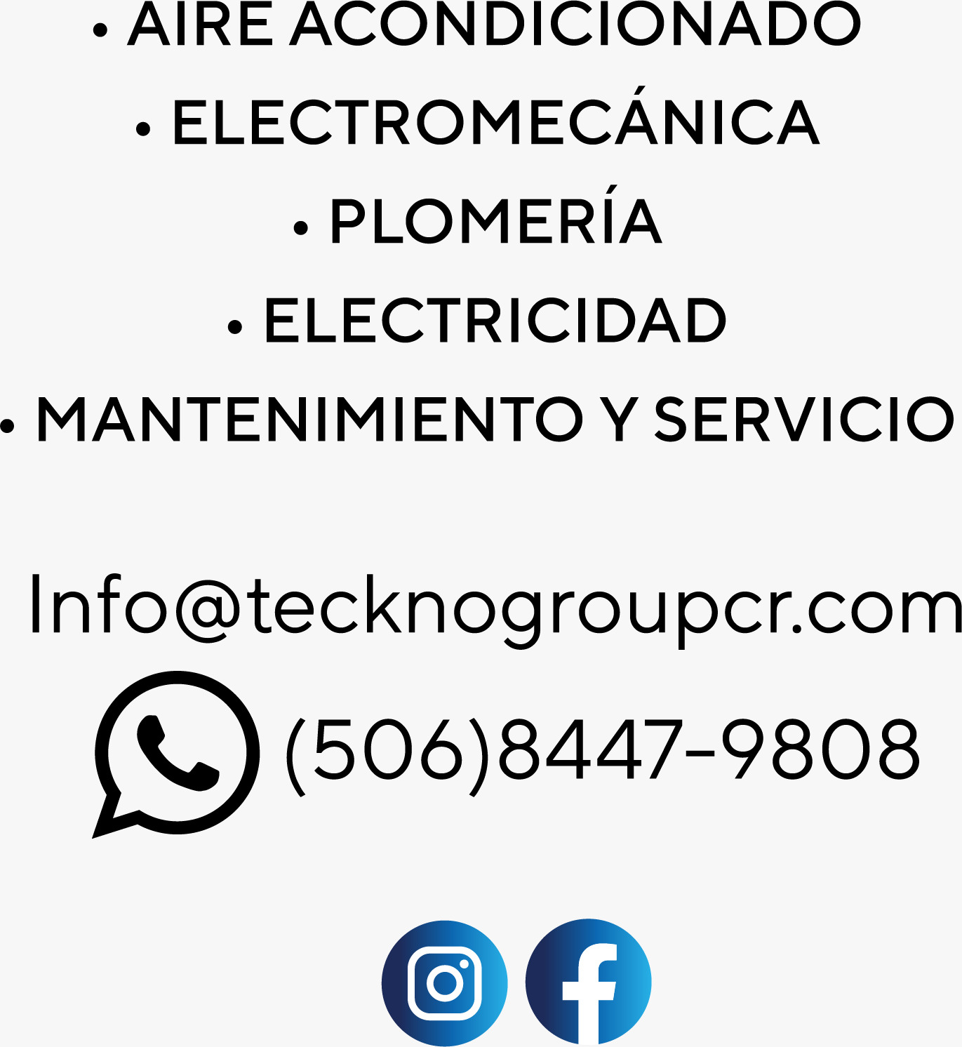 datos de contacto Tecknogroup